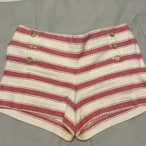 EUC Riviera Short from Loft - Red and White Perfect for 4th of July